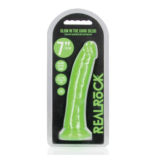 Dildo Slim Shots RealRock 7" - Placer Luminoso