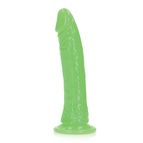 Shots RealRock 7" Slim Dildo - Glowing Pleasure