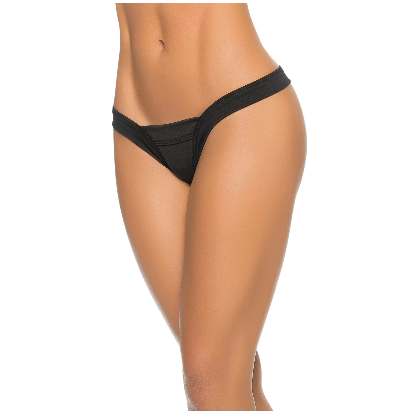 V Strap Thong Black M/L