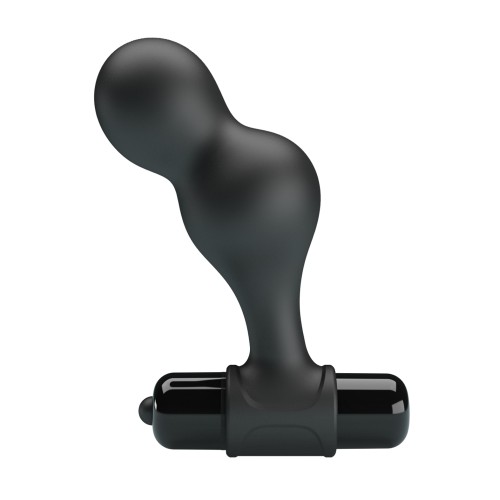 Mr. Play Black Silicone Vibrating Butt Plug