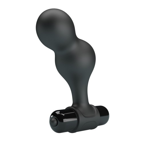 Mr. Play Black Silicone Vibrating Butt Plug