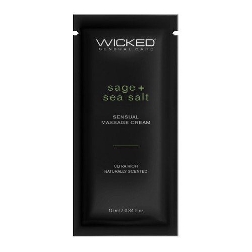 Wicked Sensual Care Sage Sea Salt Massage Cream - Luxurious Experience