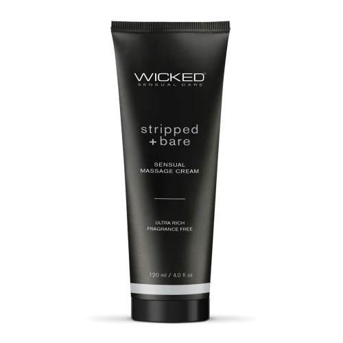 Crema de Masaje Stripped & Bare Wicked 4 oz