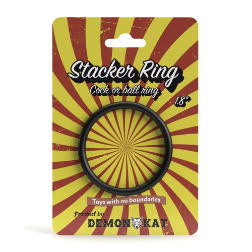 Demon Kat 1.8" Stacker Ring Black