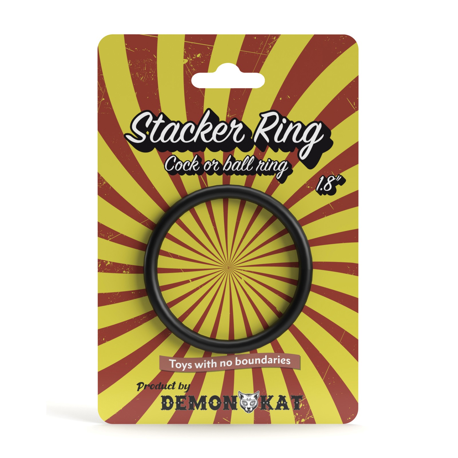 Demon Kat 1.8" Stacker Ring Black