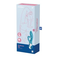 Satisfyer Embrace Me Rabbit Vibrator Turquoise