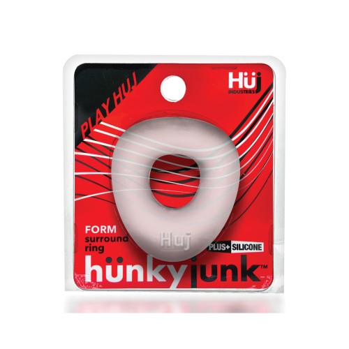 Hunkyjunk Form Cock Ring Clear Ice