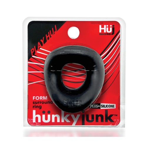 Hunkyjunk Form Cock Ring - Tar Ice