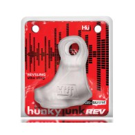 Hunkyjunk Revsling Sling with Vibrator Clear Ice