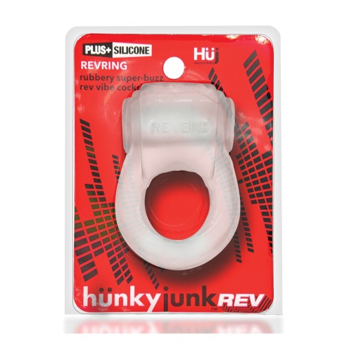 Anillo para el Pene Hunkyjunk REVRING con Vibrador - Claro