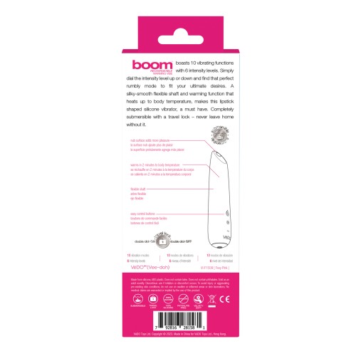 VeDO Boom Rechargeable Powerful Vibe in Pink