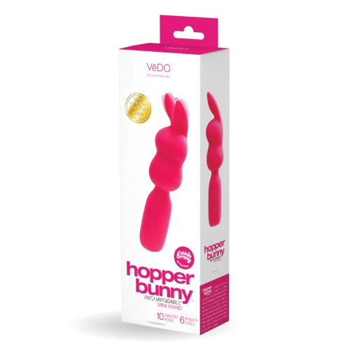 VeDO Hopper Bunny Rechargeable Mini Wand Pink