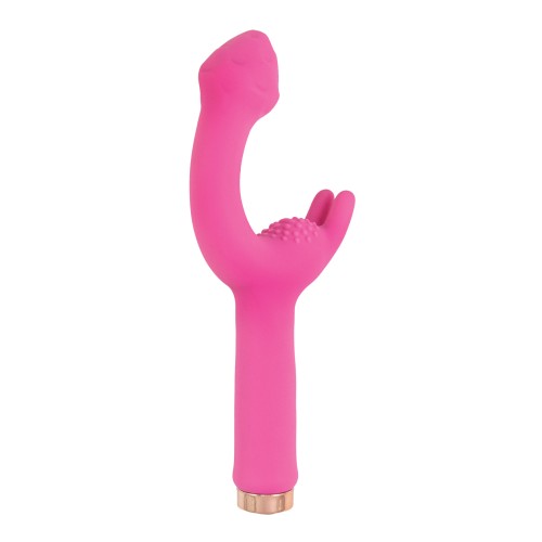 Mystique G Spot Vibrating Massager Pink Dual Stimulator