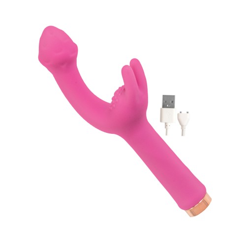 Mystique G Spot Vibrating Massager Pink Dual Stimulator