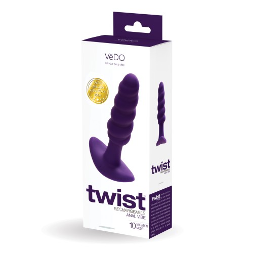 Plug Anal Recargable VeDO Twist para Máximo Placer