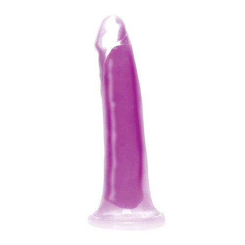 Dildo de Silicona Morado que Brilla en la Oscuridad para el Placer Máximo