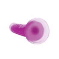 Dildo de Silicona Morado que Brilla en la Oscuridad para el Placer Máximo