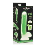 Dildo Silicone Lollicock 7 que Brilla en la Oscuridad