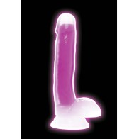 Curve Toys 7 Inch Glow In The Dark Dildo Purple