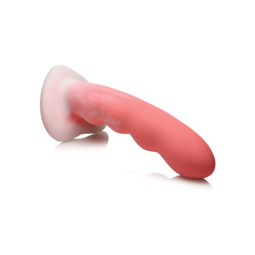 Curve Toys Simply Sweet 7" Wavy Dildo - Pink/White