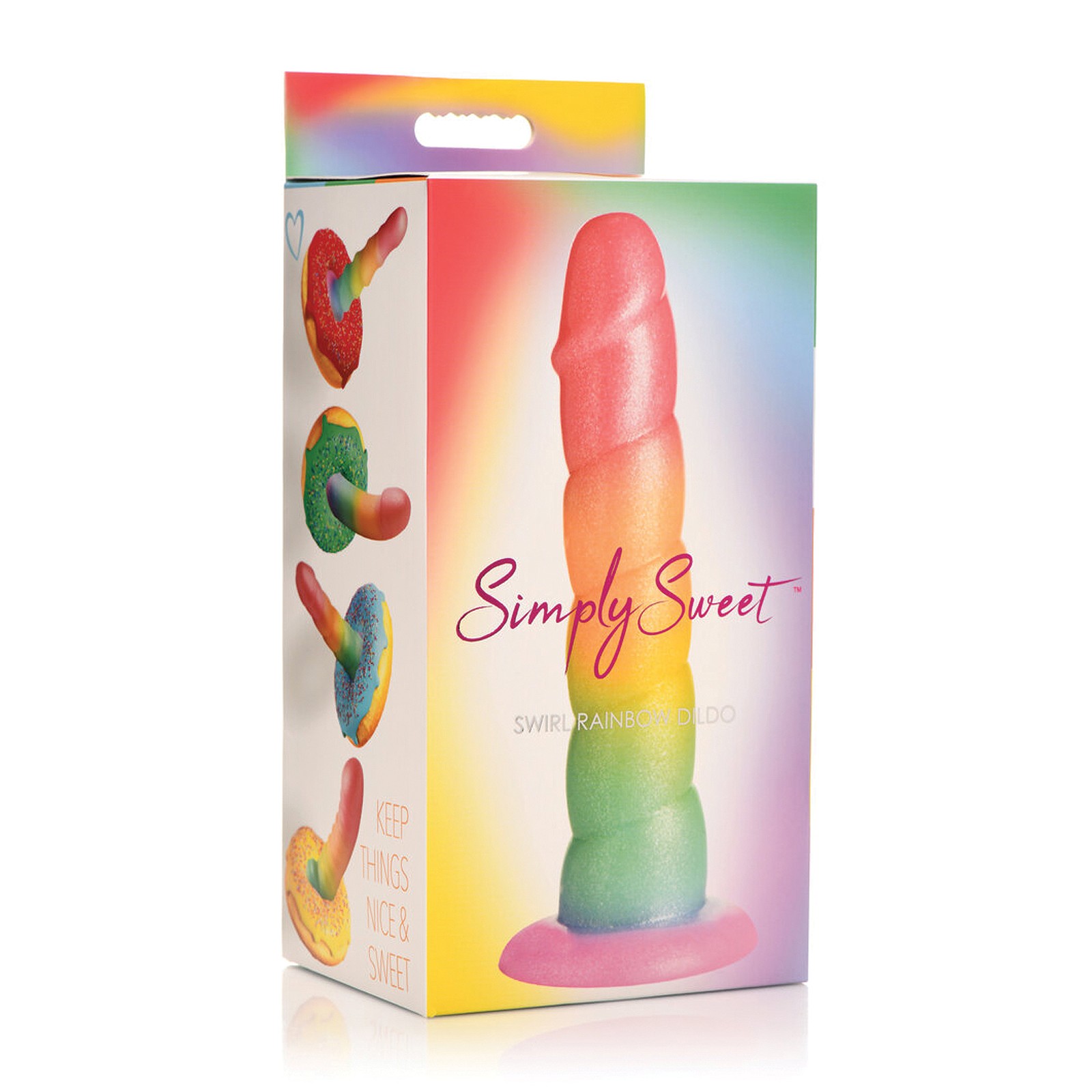 Dildo Arcoíris Simply Sweet de 6.5 Pulgadas - Curve Toys