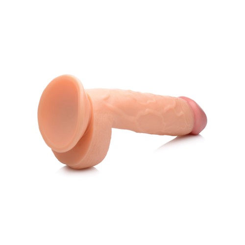 Dildo Pop Peckers de 8.25" con Testículos - Claro