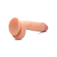 Pop Peckers 8.25" Dildo with Balls - Light