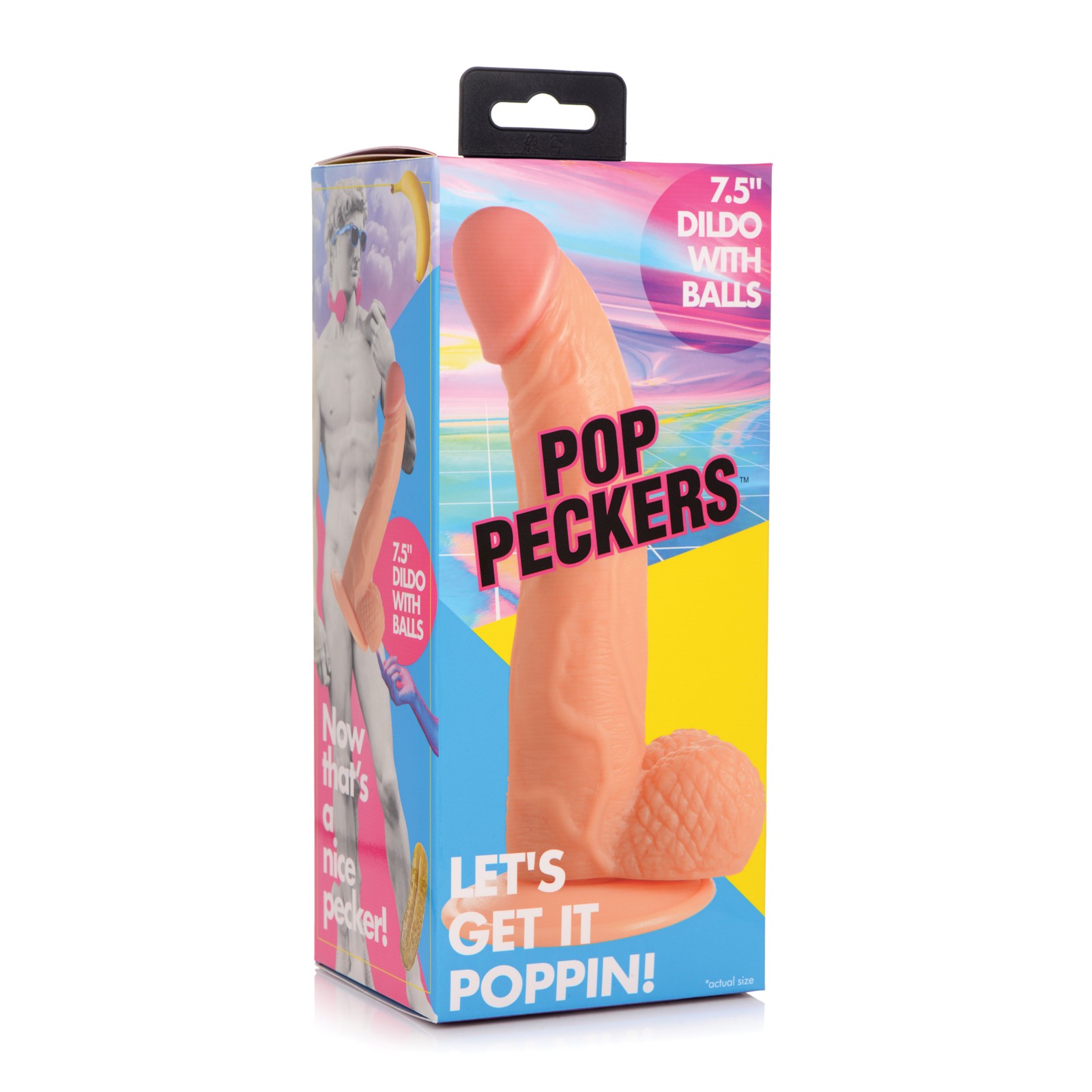 Pop Peckers 7.5 Dildo with Balls