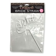 Glitterati Bride Straw for Bachelorette Fun