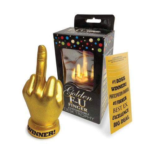 Troféo F-U Finger Dorado