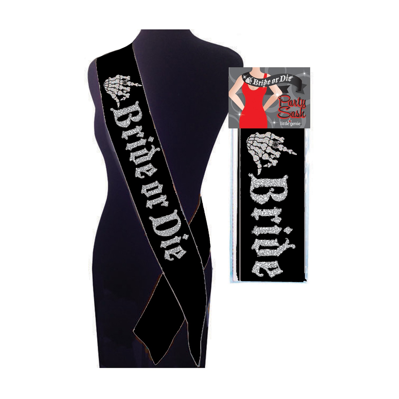 Bride or Die Sash for the Bold Bride