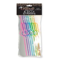 Glitterati Penis Shaped Reusable Straws