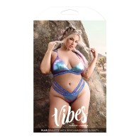 Vibes Plur Holographic Bralette for Bold Fashion