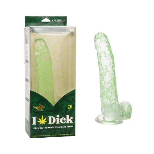 Naughty Bits I Leaf Dick Glow In The Dark Dildo