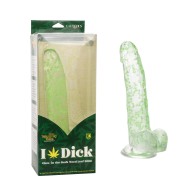 Dildo Naughty Bits I Leaf Dick que Brilla en la Oscuridad