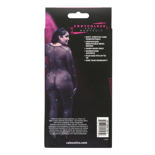 Body Completo Crotchless Radiance Negro QN