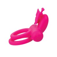 Silicone Rechargeable Butterfly Dual Ring