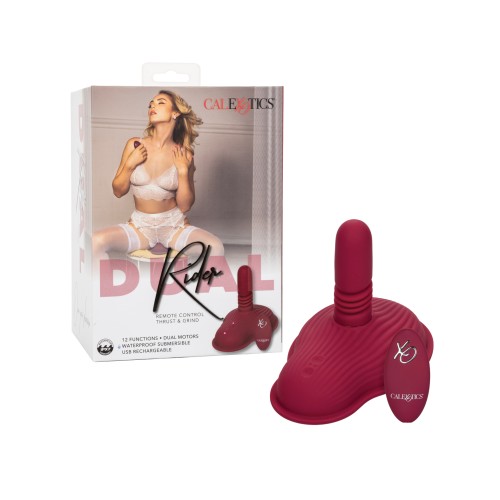 Dual Rider Remote Control Thrust and Grind - Red for Ultimate Pleasure