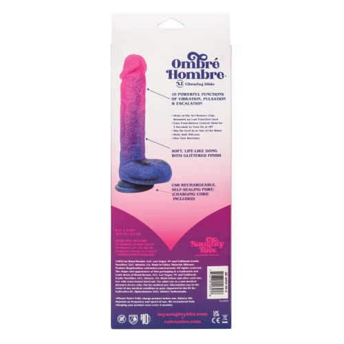 Dildo Vibrador Naughty Bits Ombre Hombre XL