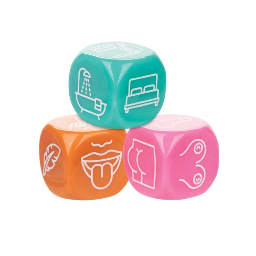 Juego de Dados Sexuales Naughty Bits Roll With It para Parejas