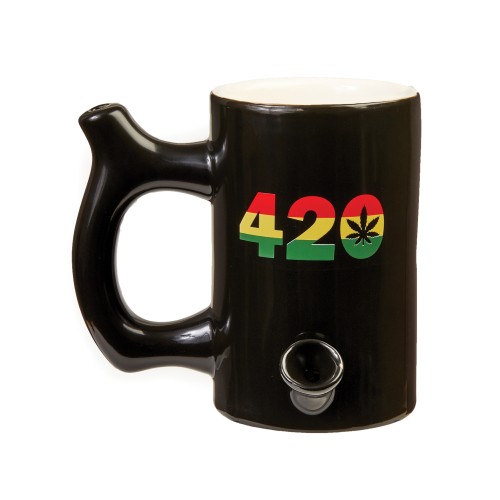 Taza Grande Fashioncraft 420 Negra Rasta