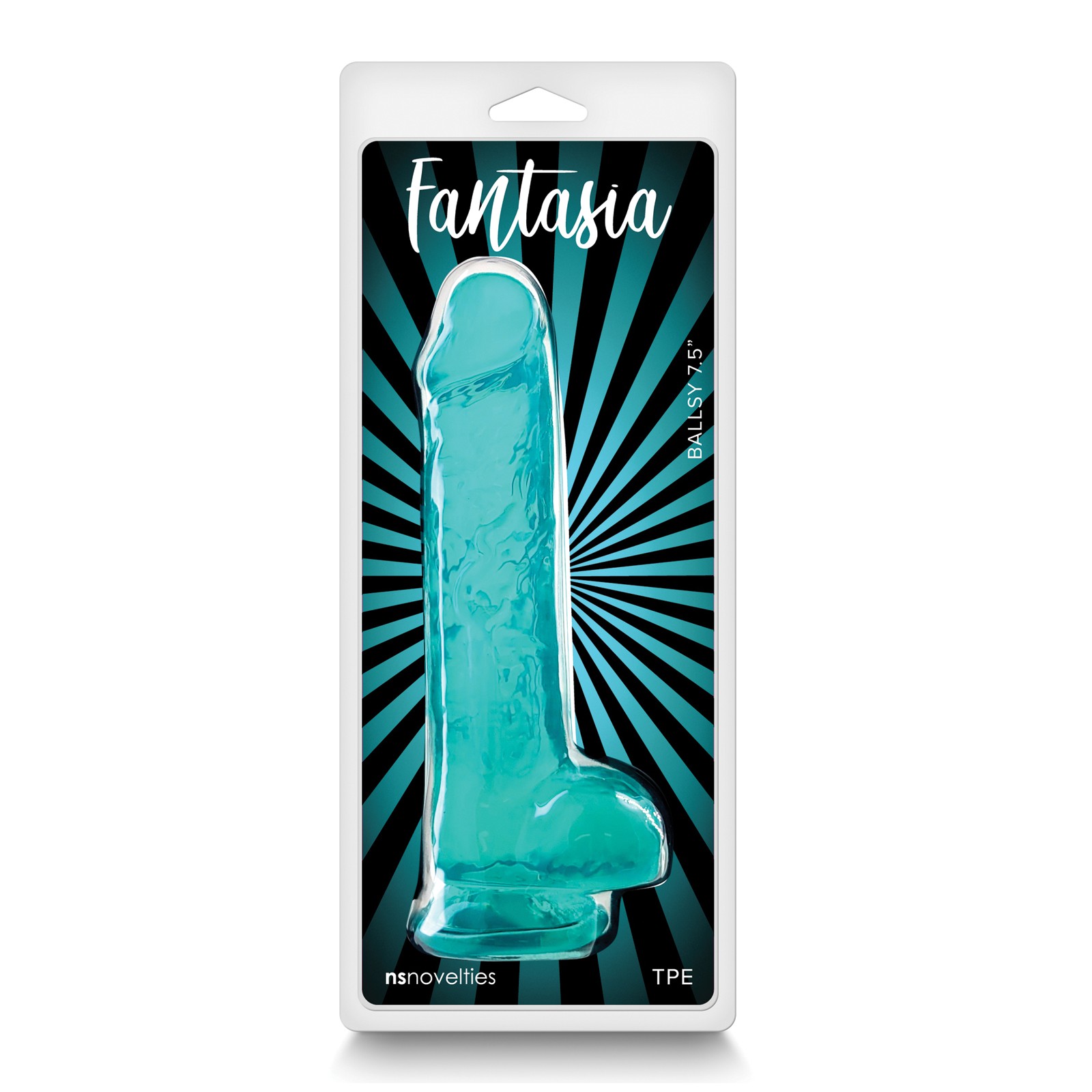 Dildo Ballsy de 7.5" Fantasia - Teal | Juguete de Placer Lujoso