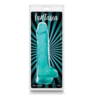 Dildo Ballsy de 7.5" Fantasia - Teal | Juguete de Placer Lujoso