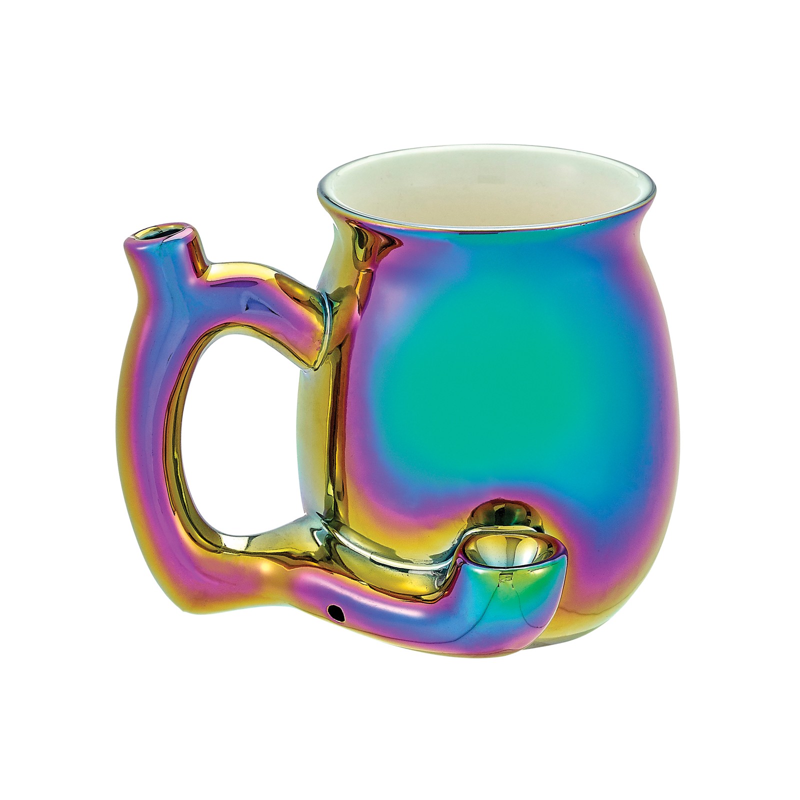 Iridescent Roast and Toast Mug with Pipe