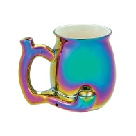 Iridescent Roast and Toast Mug with Pipe