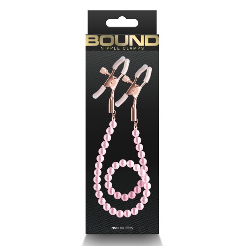 Bound DC1 Adjustable Nipple Clamps Pink