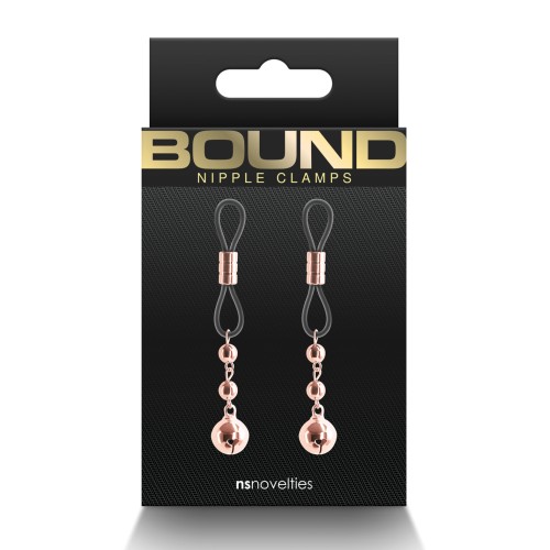 Bound D1 Nipple Clamps Rose Gold