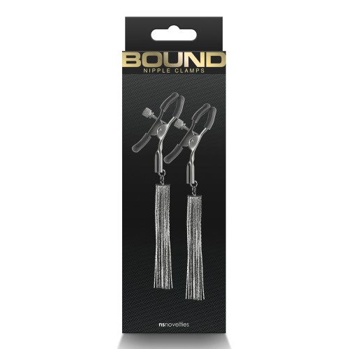 Bound D2 Adjustable Nipple Clamps in Gunmetal