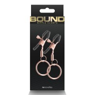 Bound Adjustable Nipple Clamps - Rose Gold