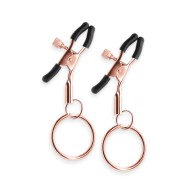 Bound Adjustable Nipple Clamps - Rose Gold